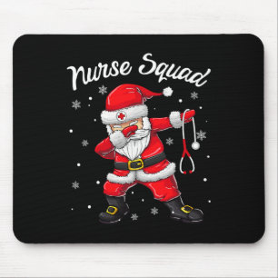 Tapis De Souris Christmas Scrub Tops Women Dabbing Santa Scrubs nu
