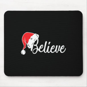 Tapis De Souris Christmas Tee - Croire Au Père Noël