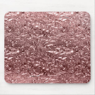 Tapis De Souris Chrome Métallisé Liquide Rose Gold Chic Glam