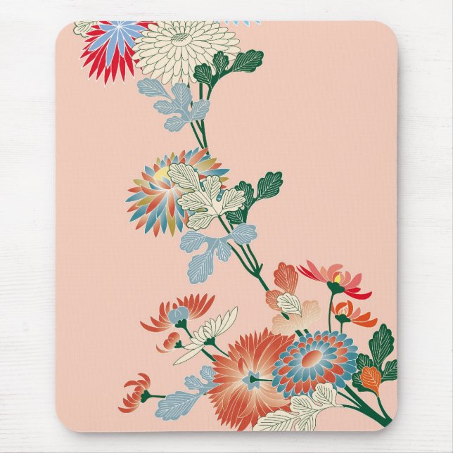 Tapis De Souris Chrysanthème japonais (Devant)