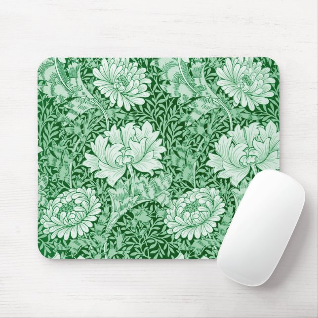 Tapis De Souris Chrysanthemum Green, William Morris (Avec souris)