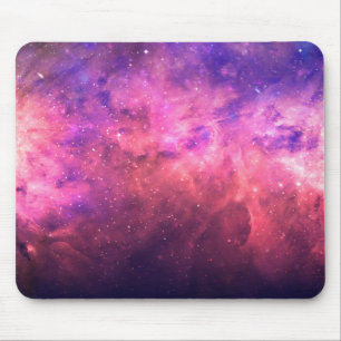 Tapis De Souris Ciel Cosmique Galaxie Étoilée Violet Rose Lueur de
