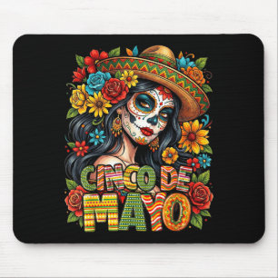 Tapis De Souris Cinco De Mayo Fête Mexicaine 5 De Mayo Filles Femm