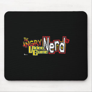 Tapis De Souris Cinéma Vidéo en colère Jeu Logo Nerd Premium