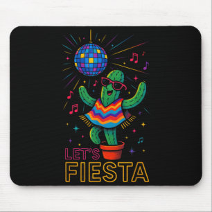 Tapis De Souris Cinq mai fête mexicaine cactus drôle de letsCinco