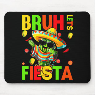 Tapis De Souris Cinq mai mexicain cactus drôle allons fiestaCinc