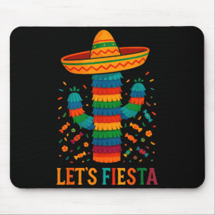Tapis De Souris Cinq mai party mexicain de cactus drôle let'sCinco