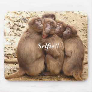 Tapis De Souris Cinq petit singe Mousepad