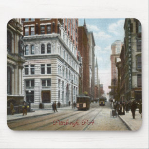 Tapis De Souris Cinquième avenue et rue Wood Mousepad