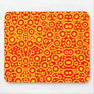 Tapis De Souris Circuit Alien II - Ambre en rouge