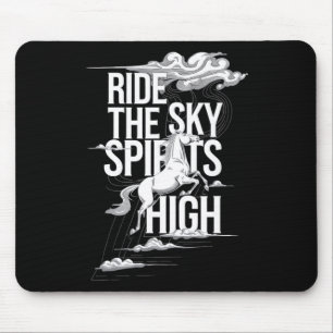 Tapis De Souris Circuler Les Esprits Ciel Hauts Équestres & Ch