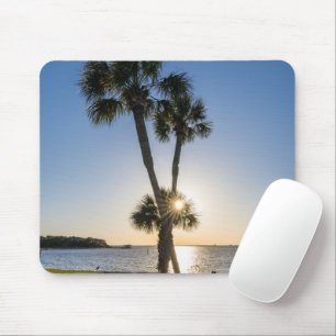 Tapis De Souris Ciseaux de palmier Silhouette Souris