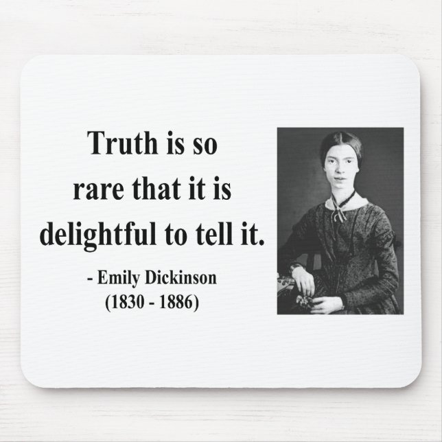 Tapis De Souris Citation 7b d'Emily Dickinson (Devant)