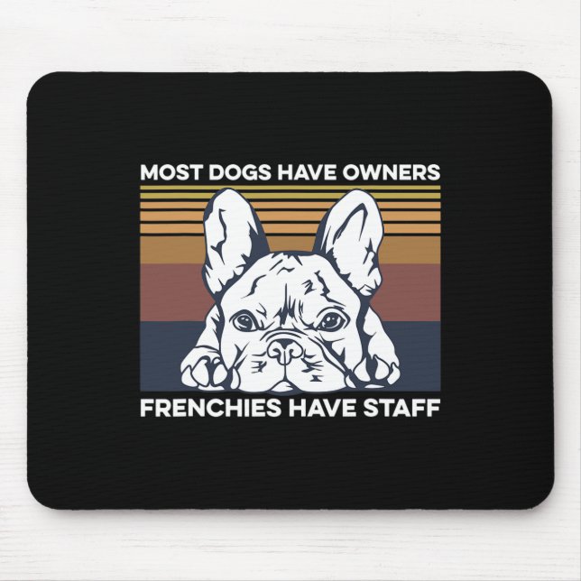 Tapis De Souris Citation Bulldog Pour Un Propriétaire Français (Devant)