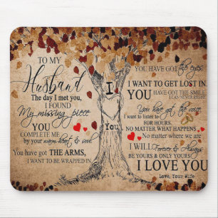 Tapis De Souris Citation d'amour pour mari Meilleur Cadeau Pour