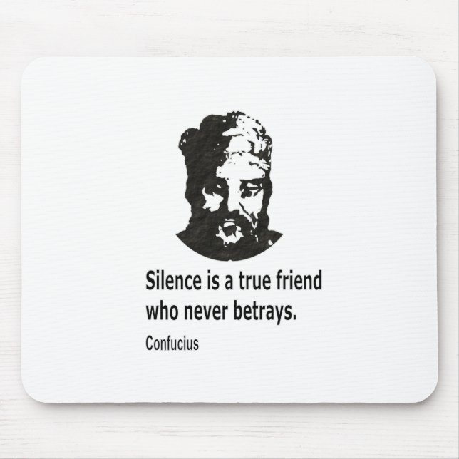 Tapis De Souris Citation De Confucius (Devant)