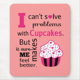 Tapis De Souris Citation de Cupcake mignonne, Bonheur