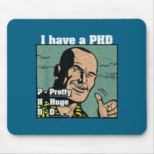 Tapis De Souris Citation de doctorat énorme D Collège
