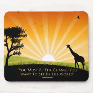Tapis De Souris Citation de Gandhi - customisée