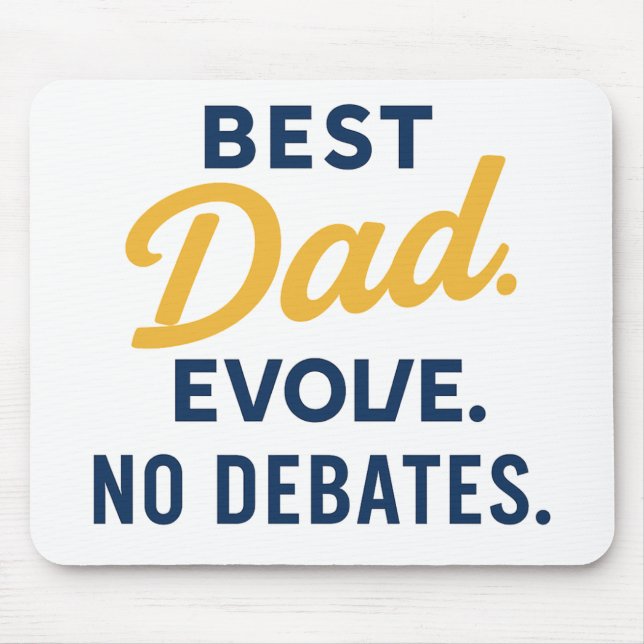 Tapis De Souris Citation de meilleur papa Mousepad (Devant)