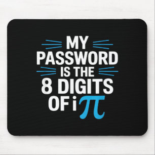 Tapis De Souris citation de mot de passe drôle humour mathématique
