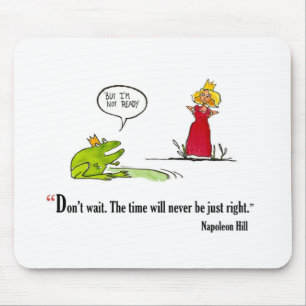 Tapis De Souris Citation de motivation d'examen par la colline de
