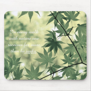 Tapis De Souris Citation de nature inspirante