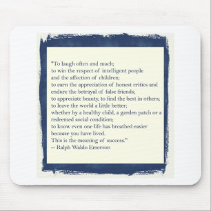 Tapis De Souris Citation d'Emerson