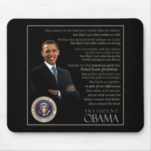 Tapis De Souris Citation d'Obama