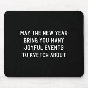 Tapis De Souris Citation drôle de Yiddish pour le Nouvel An juif R