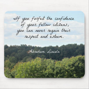 Tapis De Souris Citation en temps opportun par Abraham Lincoln