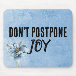 Tapis De Souris Citation Et Fleur Bleue