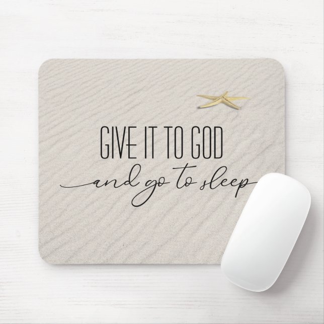 Tapis De Souris Citation Inspirationnelle Avec Starfish (Avec souris)