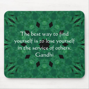 Tapis De Souris Citation Inspirationnelle de Gandhi sur l'auto-ass