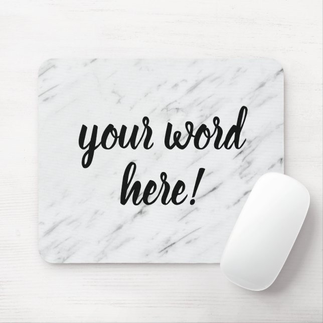 Tapis De Souris Citation Inspirationnelle Parole de l'année (Avec souris)