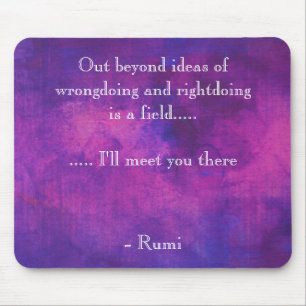Tapis De Souris Citation inspirée de Rumi sur l'abrégé sur pour