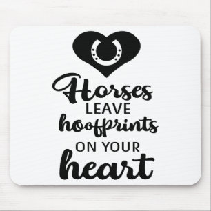 Tapis De Souris Citation mignonne d'amour de cheval Équitation Che