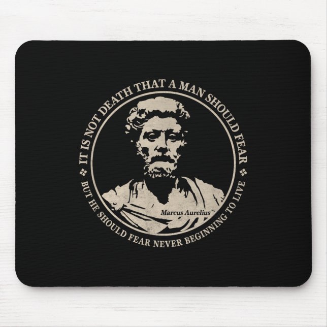 Tapis De Souris Citation Motivationnelle De Marcus Aurelius Sur La (Devant)