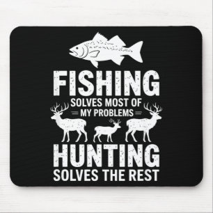 Tapis De Souris Citation Pêche Résout La Plupart De Mes Problèmes