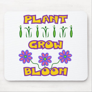 Tapis De Souris Citation plante Fleur de croissance Fleur rose Tex