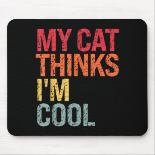Tapis De Souris Citation Sarcasique D'anniversaire Drôle Chat Pens