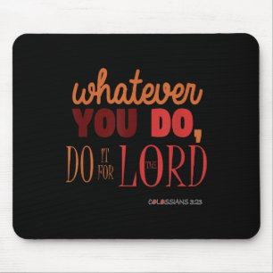 Tapis De Souris Citation Verse de la Bible chrétienne - Colossiens