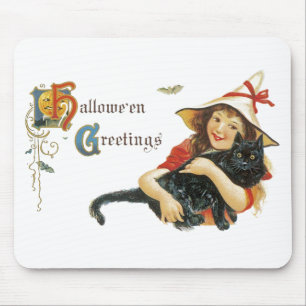 Tapis De Souris Citations de Halloween vintage