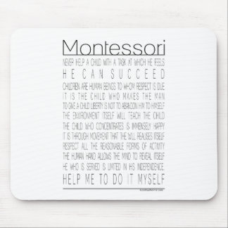 Tapis De Souris Citations de Maria Montessori