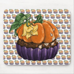 Tapis De Souris Citrouille Cupcake