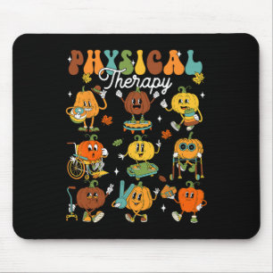 Tapis De Souris Citrouille de physiothérapie Thanksgi