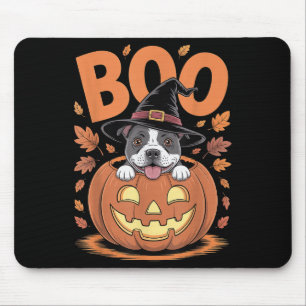 Tapis De Souris Citrouille du costume de Staffy Halloween Stafford