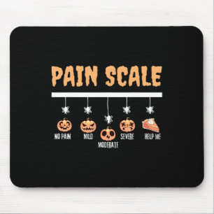 Tapis De Souris Citrouille éffrayant Échelle de douleur Trauma Nur