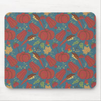 Citrouille et carotte sans couture motif rouge et