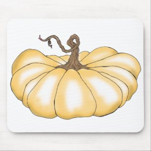 Tapis De Souris citrouille orange plat